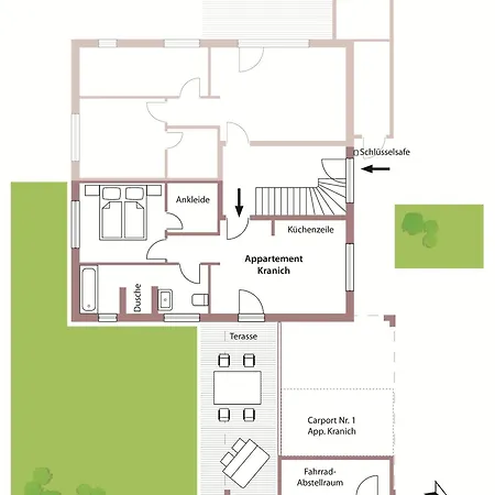 Appartement Kranich - Schlossallee 16 - Ruegen Lejlighed